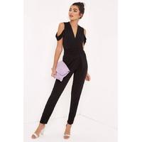 Black Cold Shoulder Jumpsuit