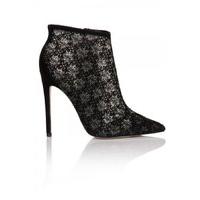 Black Lace Ankle Boot