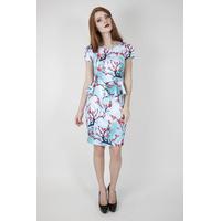 Blossom Print Peplum Dress