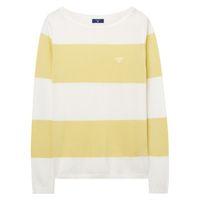 Block Stripe Piqué Jumper - Light Yellow