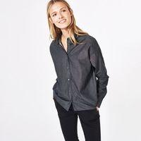 Black Denim Shirt - Black