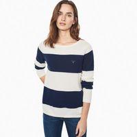 Block Stripe Piqué Jumper - Persian Blue