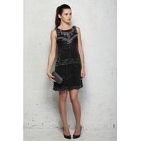 Black Deco Flapper Dress