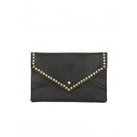 Black Studded Clutch Bag