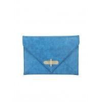 Blue Envelope Clutch Bag