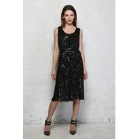 Black Sequin Flapper Dress