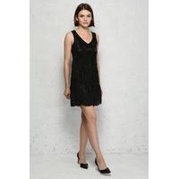 Black Art Deco Flapper Dress