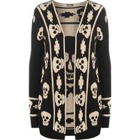 Blaire Skull Knit Cardigan - Black