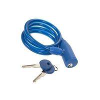 blue pursuit cable lock with keys