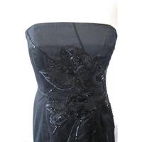 Black strapless beaded dress by Coast Coast - Size: 10 - Black