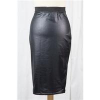 Black Patent skirt - Size S/M High Rose - Black - Knee length skirt