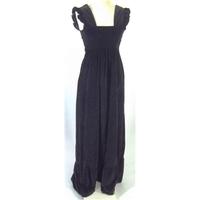 Black Velvety Vintage Dress Size 12