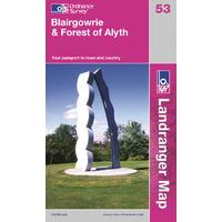 blairgowrie forest of alyth os landranger active map sheet number 53