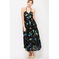 Blurred Floral Maxi Dress