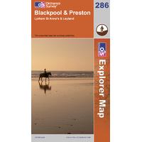 Blackpool & Preston - OS Explorer Active Map Sheet Number 286