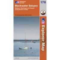 Blackwater Estuary - OS Explorer Active Map Sheet Number 176