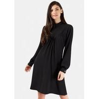 Black High Collar Neck Dress