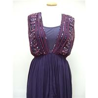 bl-nk Designer Long Purple Dress Size: S