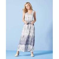 bluewhite tie dye maxi dress