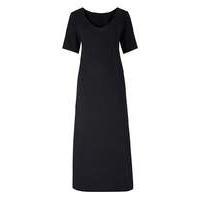 Black Jersey Maxi T-shirt Dress