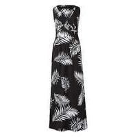 Black/Ivory V Neck Value Maxi Dress