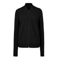 Black Jersey Bomber Jacket