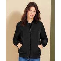 Black Padded Bomber Jacket