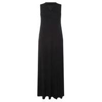 Black Choker Neck Maxi Dress, Black