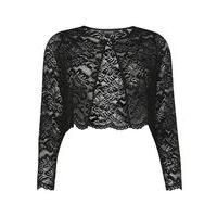 Black Lace Bolero Jacket, Black