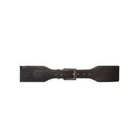 black elastic waist belt black