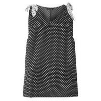 Black Busty Fit Spot Tie Vest, Dark Multi