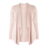 blush pink waterfall cardigan navy