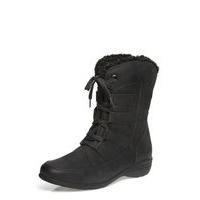 black lace up winter boots black