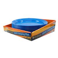 Blue Hard Wearing Camping Plate