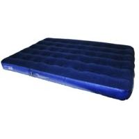 Blue Lightweight Double Flock Airbed