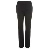 black pear fit straight leg trousers black