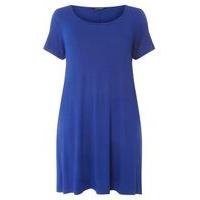 Blue Short Sleeve Tunic, Royal Blue