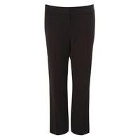 Black Pear Fit Wide Leg Trousers, Black