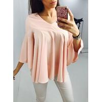 Blake Peach batwing ring back blouse