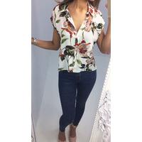 blossom floral printed blouse