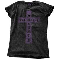 black sabbath women39s cross black vintage t shirt