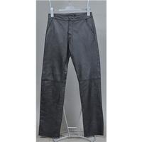 black leather trousers f co spain size 12