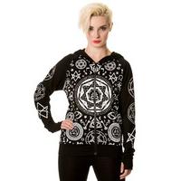 black pentagram hoodie size size 16