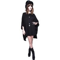 Black Assimilate Unisex Oversized Top - Size: S