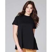 black high neck swing top