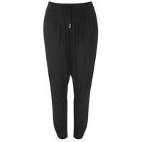 Black Tapered Leg Trousers, Black