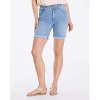 bleachwash shape sculpt denim shorts