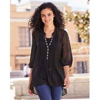 black embellished detail tunic