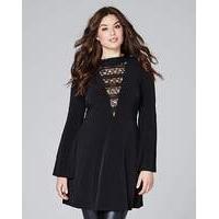 Black Tunic With Bell Sleeve