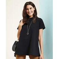 Black High Neck Swing Top